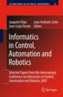 Informatics in Control, Automation and Robotics : Selected Papers from the International Conference on Informatics in Control, Automation and Robotics 2007 - Book