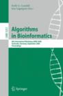 Algorithms in Bioinformatics : 8th International Workshop, WABI 2008, Karlsruhe, Germany, September 15-19, 2008, Proceedings - Book