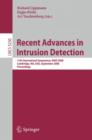 Recent Advances in Intrusion Detection : 11th International Symposium, RAID 2008, Cambridge, MA, USA, September 15-17, 2008, Proceedings - Book