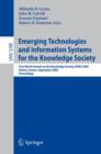 Emerging Technologies and Information Systems for the Knowledge Society : First World Summit on the Knowledge Society, WSKS 2008, Athens, Greece, September 24-26, 2008. Proceedings - Book