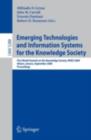 Emerging Technologies and Information Systems for the Knowledge Society : First World Summit on the Knowledge Society, WSKS 2008, Athens, Greece, September 24-26, 2008. Proceedings - eBook