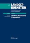 Neutron Resonance Parameters - Book