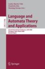 Language and Automata Theory and Applications : Second International Conference, LATA 2008, Tarragona, Spain, March 13-19, 2008, Revised Papers - Book
