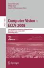 Computer Vision - ECCV 2008 : 10th European Conference on Computer Vision, Marseille, France, October 12-18, 2008. Proceedings, Part II - Book