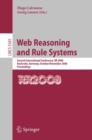Web Reasoning and Rule Systems : Second International Conference, RR 2008, Karlsruhe, Germany, October 31 - November 1, 2008. Proceedings - Book