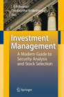 Investment Management : A Modern Guide to Security Analysis and Stock Selection - Book