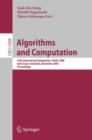 Algorithms and Computation : 19th International Symposium, ISAAC 2008, Gold Coast, Australia, December 15-17, 2008. Proceedings - Book