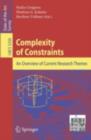 Complexity of Constraints : An Overview of Current Research Themes - eBook