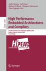 High Performance Embedded Architectures and Compilers : Fourth International Conference, HiPEAC 2009 - Book