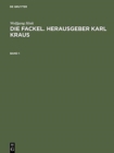 Die Fackel. Herausgeber Karl Kraus - Book