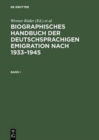 Biographisches Handbuch Der Deutschsprachigen Emigration Nach 1933-1945 - Book