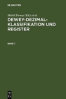 Dewey-Dezimalklassifikation Und Register : DDC 22 - Book