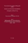 Osterreichische Retrospektive Bibliographie, Band 1, Bibliographie der osterreichischen (nichtperiodischen) Neuen Zeitungen 1492-1705 - Book