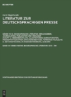 Literatur zur deutschsprachigen Presse, Band 14, 149883-160745. Biographische Literatur. Sco - Zw - Book