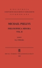 Philosophica Minora, Vol. II CB - Book