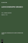 Lexicographi Graeci: Vol. I: CB - Book