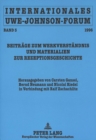 Internationales Uwe-Johnson-Forum. Band 5 (1996) : Beitraege Zum Werkverstaendnis Und Materialien Zur Rezeptionsgeschichte - Book