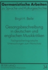 Gesangsbeschreibung in deutschen und englischen Musikkritiken : Fachsprachenlinguistische Untersuchungen zum Wortschatz - Book