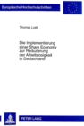 Die Implementierung Einer Share Economy Zur Reduzierung Der Arbeitslosigkeit in Deutschland - Book