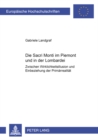 Die Sacri Monti im Piemont und in der Lombardei : Zwischen Wirklichkeitsillusion und Einbeziehung der Primaerrealitaet - Book