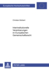 Interinstitutionelle Vereinbarungen Im Europaeischen Gemeinschaftsrecht - Book