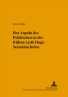 Der Aspekt Des Politischen in Der Fruehen Lyrik Hugo Sonnenscheins - Book