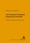 Are European Vocational Systems Up to the Job? : Evaluation in European Vocational Systems - Book