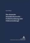 Das Deutsche Staatskirchenrecht - Freiheitsordnung Oder Fehlentwicklung? - Book