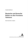 Russische Und Deutsche Reden VOR Den Vereinten Nationen : Eine Kontrastive Analyse - Book