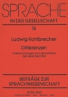Differenzen : Untersuchungen zum Sprachbau der Geschlechter - Book