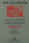 Spiegelungen : Festschrift fuer Hans Schumacher zum 60. Geburtstag - Book