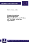 Effizienzueberpruefung psychomotorischer Foerdermanahmen bei Kindern mit «minimaler cerebraler Dysfunktion» - Book