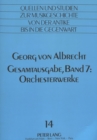 Georg von Albrecht: Gesamtausgabe : Band 7: Orchesterwerke - Book