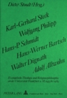 Karl-Gerhard Steck, Wolfgang Philipp, Hans-P. Schmidt, Hans-Werner Bartsch, Walter Dignath, Adolf Allwohn : Evangelische Theologie und Religionsphilosophie an der Universitaet Frankfurt a.M. 1945-1989 - Book