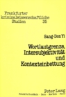 Wortlautgrenze, Intersubjektivitaet und Kontexteinbettung : Das strafrechtliche Analogieverbot - Book