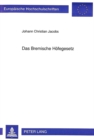 Das Bremische Hoefegesetz : Geschichtliche Entwicklung und systematische Darstellung - Book