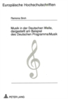 Musik in der Deutschen Welle, dargestellt am Beispiel des Deutschen Programms/Musik - Book