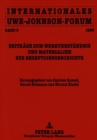 Internationales Uwe-Johnson-Forum : Band 3 (1993)- Beitraege zum Werkverstaendnis und Materialien zur Rezeptionsgeschichte - Book