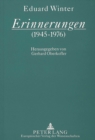 Erinnerungen (1945-1976) : Herausgegeben von Gerhard Oberkofler - Book