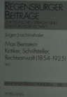 Max Bernstein- Kritiker, Schriftsteller, Rechtsanwalt (1854-1925) : Ein Beitrag zur Literatur-, Rechts-, Zensur-, Kultur-, Sozial- und allgemeinen Geschichte zwischen 1878 und 1925 mit Ausfuehrungen z - Book