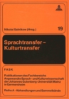 Sprachtransfer - Kulturtransfer : Text, Kontext und Translation - Book