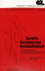 Sprache: Verstehen Und Verstaendlichkeit : Kongressbeitraege Zur 25. Jahrestagung Der Gesellschaft Fuer Angewandte Linguistik Gal E.V. - Book