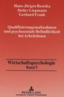 Qualifizierungsmanahmen und psychosoziale Befindlichkeit bei Arbeitslosen - Book