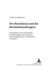 Der Betriebsrat Und Die Betriebsbeauftragten : Ein Vergleich Zweier Betrieblicher Funktionstraeger Unter Besonderer Beruecksichtigung Ihres Verhaeltnisses Zueinander - Book