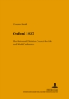 Oxford 1937 : The Universal Christian Council for Life and Work Conference - Book