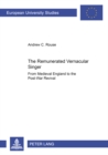 The Remunerated Vernacular Singer : from Medieval England to the Post-War Revival - Book