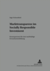 Markttransparenz Im Socially Responsible Investment : Konsequenzen Fuer Eine Nachhaltige Erwachsenenbildung - Book
