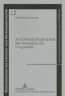 Studienbibliographie Germanistische Linguistik - Book