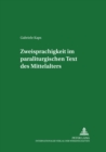 Zweisprachigkeit im paraliturgischen Text des Mittelalters - Book
