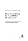 Literaturvermittlung Im 19. Und Fruehen 20. Jahrhundert : Vortraege Des 1. Siegener Symposions Zur Literaturdidaktischen Forschung - Book